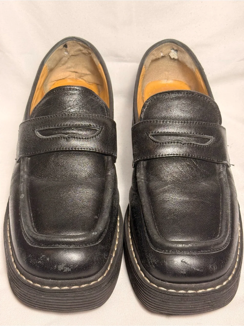 TONY BIANCO Granite Platform Penny Loafers